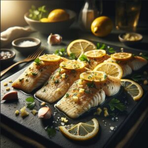 Baked Lemon Garlic Tilapia