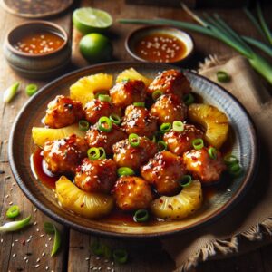Fiery Pineapple Teriyaki Chicken Bites