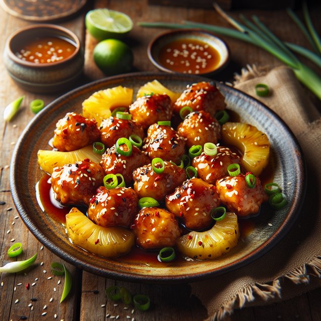 Fiery Pineapple Teriyaki Chicken Bites