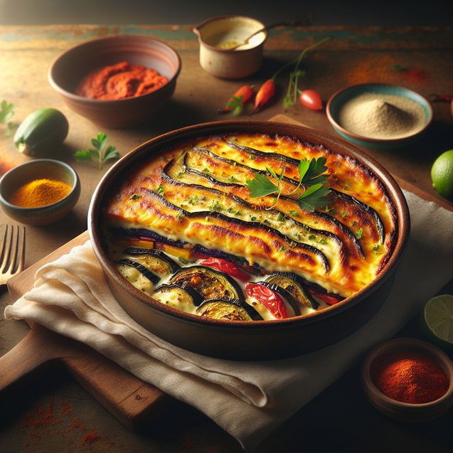 Mediterranean Saffron Kissed Vegetable Moussaka