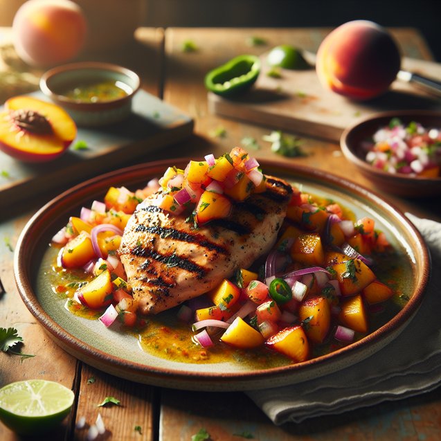 Firecracker Peach Salsa Chicken Firecracker Peach Salsa Chicken