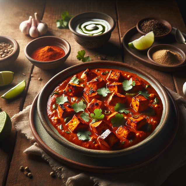 Indian Chili Lime Paneer Tikka Masala