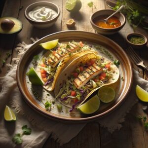 Twisted Citrus Herb Swordfish Tacos