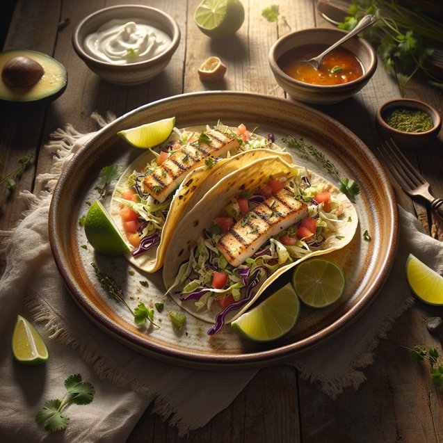 Mexican Twisted Citrus Herb Swordfish Tacos