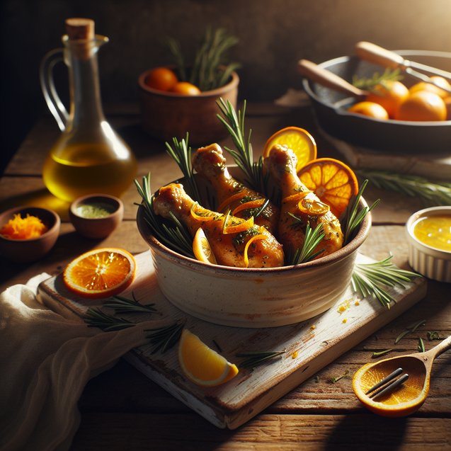 American Zesty Citrus Rosemary Chicken Drumsticks