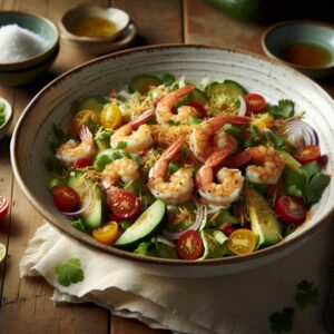 Spicy Twilight Coconut Shrimp Salad
