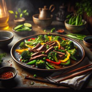 Ginger Garlic Beef Stir-Fry