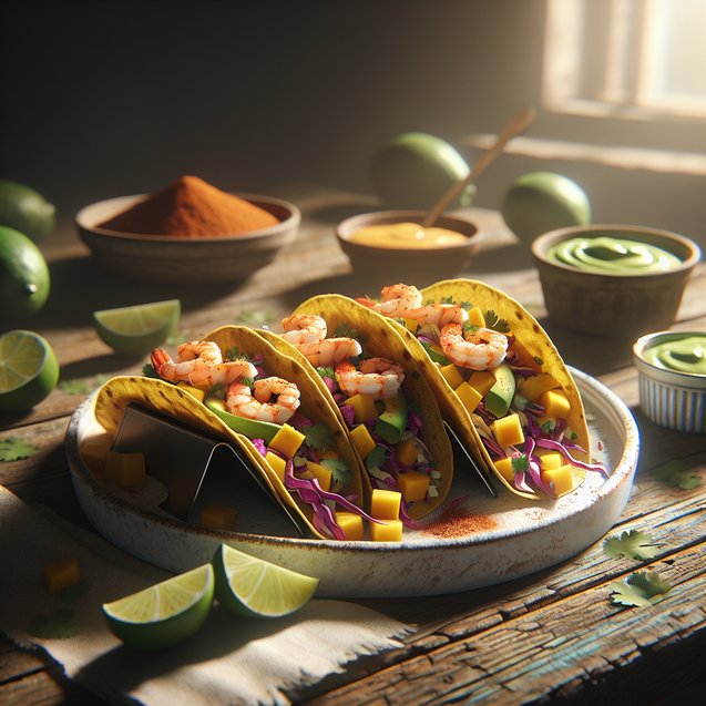 Mexican Mango Chili Lime Fusion Tacos