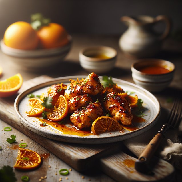 American Spicy Orange Zest Chicken Explosion
