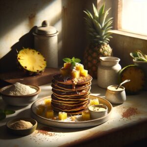 Tropical Spice Infused Quinoa Pancakes