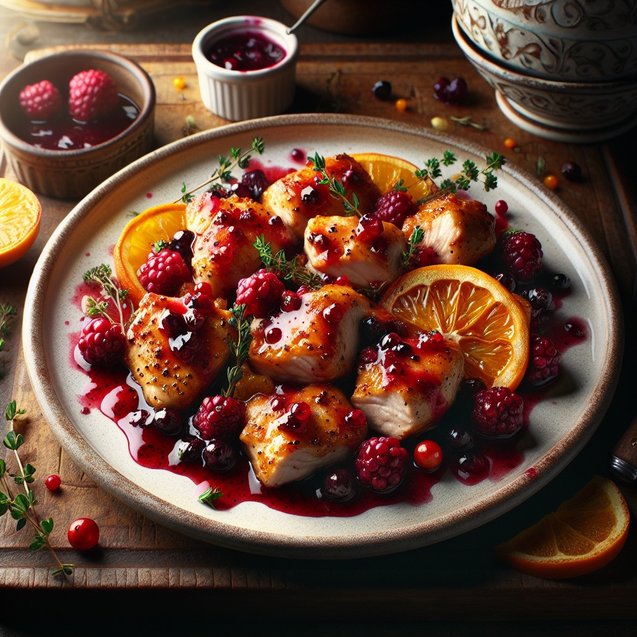 American Whimsical Berry Citrus Chicken Serenade