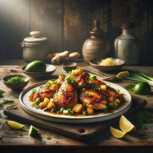 Cherimoya Ginger Chicken