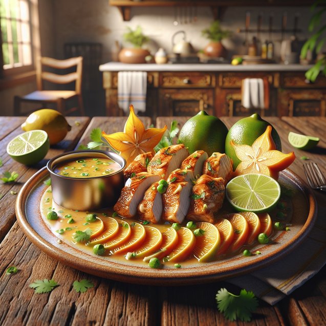 Tropical Starfruit Citrus Chicken Serenade