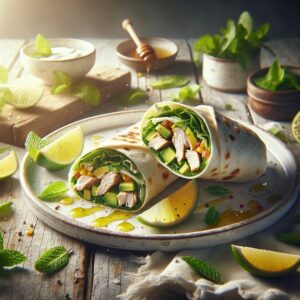Whirlwind Citrus Mint Chicken Wraps