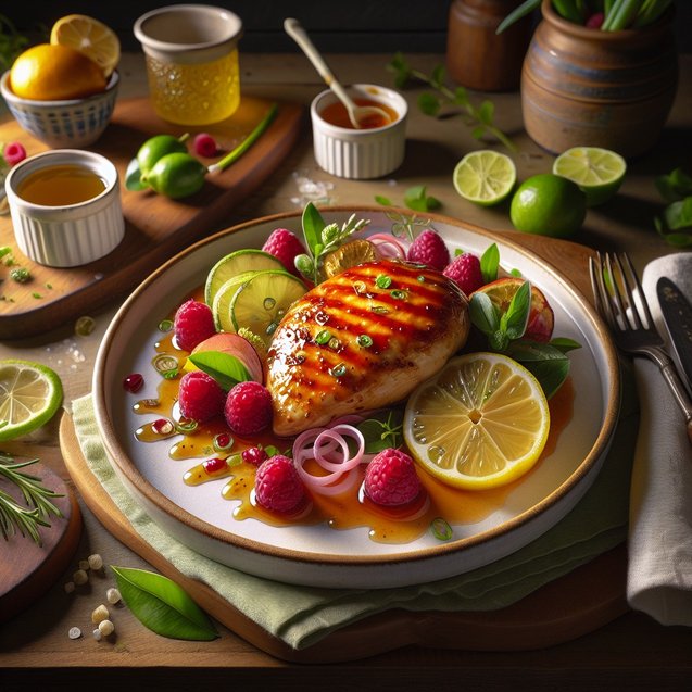 American Twilight Citrus Raspberry Chicken Serenade