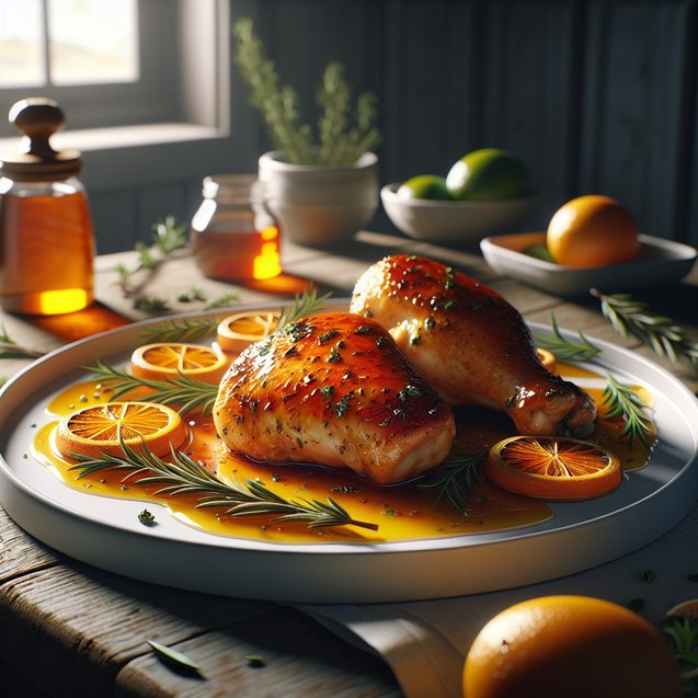 Mediterranean Twilight Citrus Rose Chicken Serenade