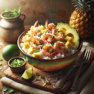 Tantalizing Tropical Coconut Shrimp Bowls