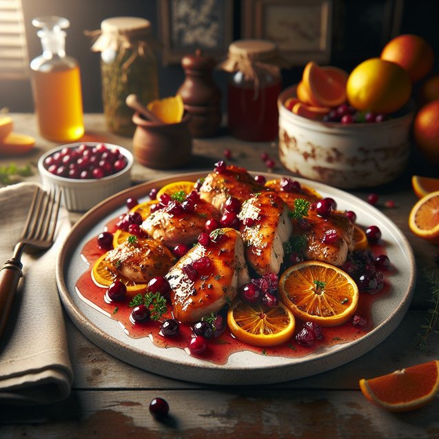 American Twinkling Cranberry Citrus Chicken Serenade