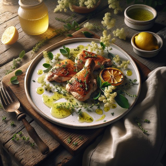 Mediterranean Zesty Elderflower Chicken Serenade