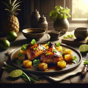 Tropical Caremelized Ginger Chicken Duet