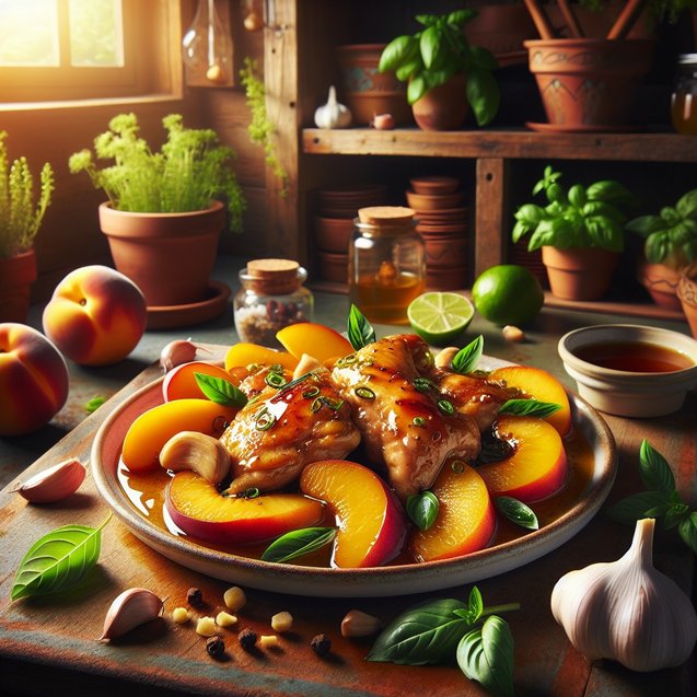 American Sunkissed Ginger Peach Chicken Delight