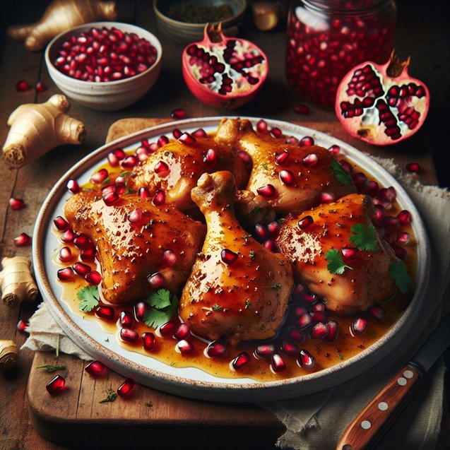 Whimsical Pomegranate Ginger Chicken Serenade
