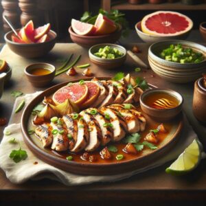 Whimsical Grapefruit Chili Chicken Serenade