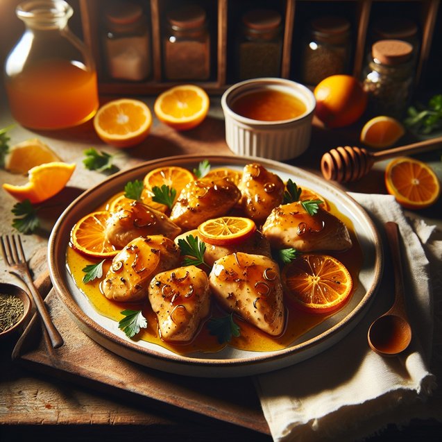 American Whimsical Honey Citrus Ginger Chicken Serenade