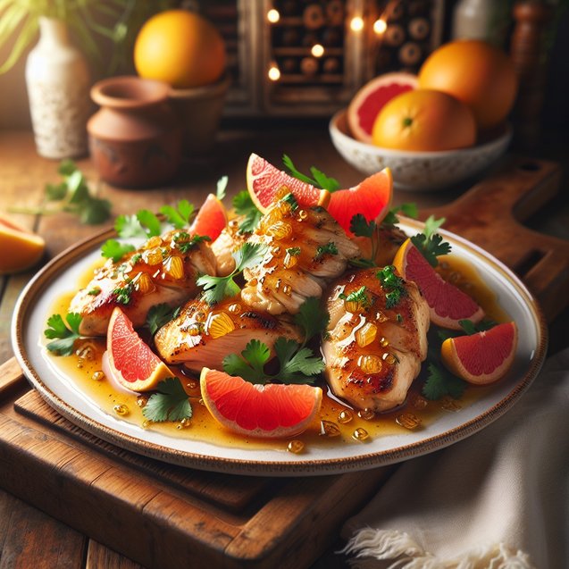 American Whimsical Honey Grapefruit Chicken Serenade