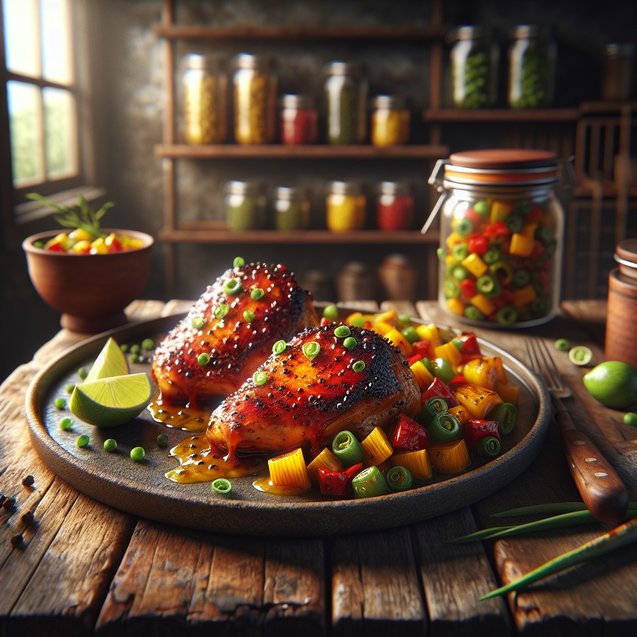Whimsical Passionfruit Jerk Chicken Escapade