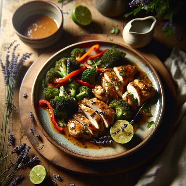 Zesty Tropical Lavender Chicken Bliss