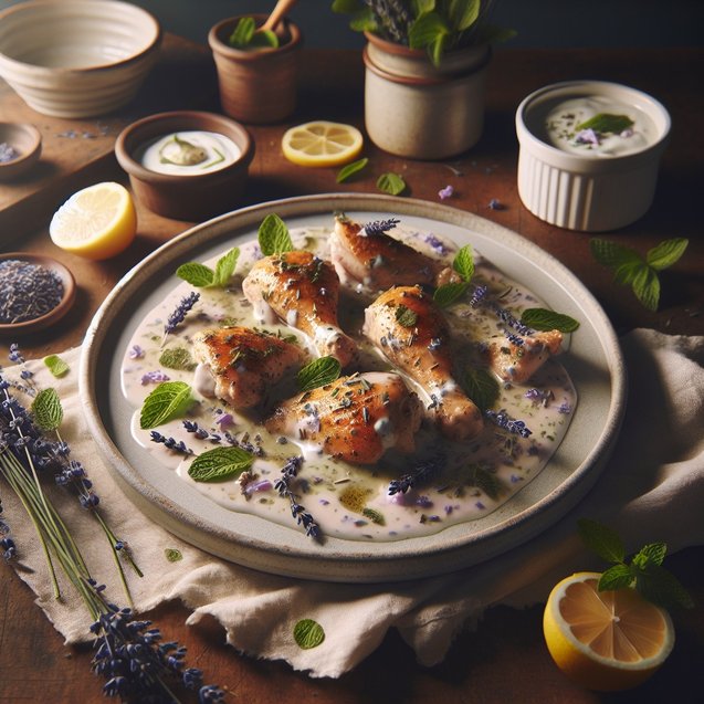 Mediterranean Lunar Lavender Mint Chicken Serenade