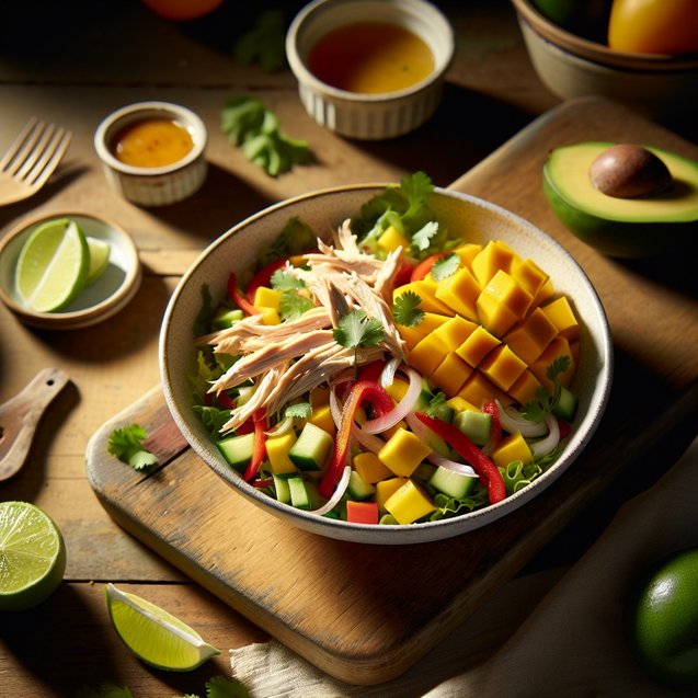 Tropical Moonstone Mango Chicken Salad