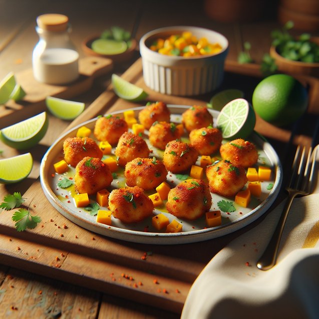 Mexican Whimsical Mango Chili Lime Chicken Bites