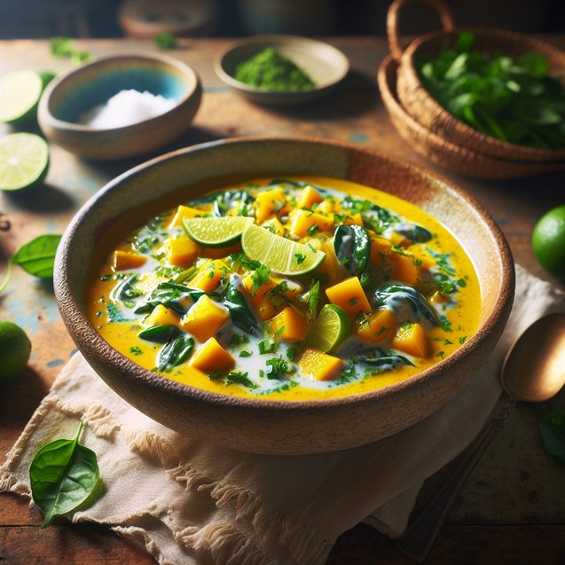 Indian Glistening Mango Lime Coconut Curry