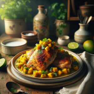 Luminous Mango Coriander Chicken Bake