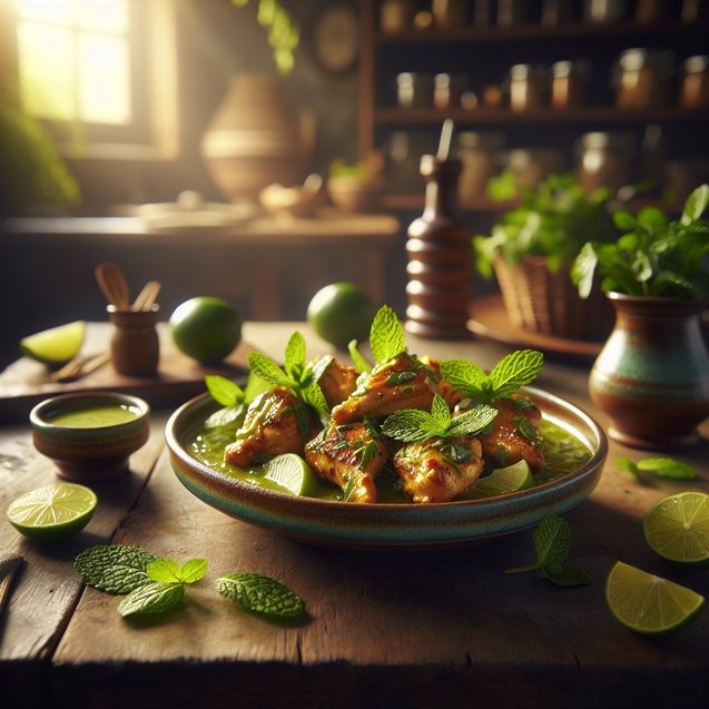 Mexican Mystical Mint Lime Chicken Escapade