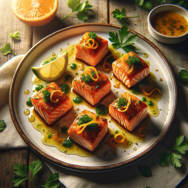 American Sublime Orange Zest Salmon Bites