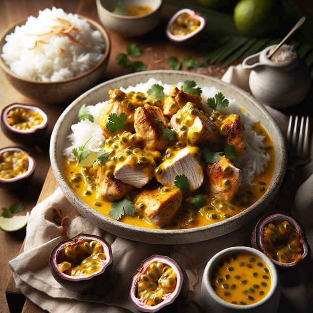 Whimsical Passion Fruit Coconut Chicken Melody
