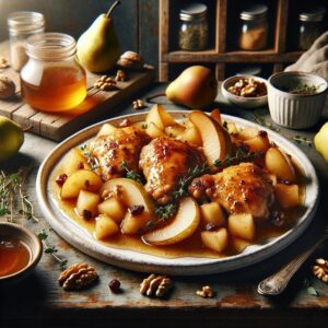 Whimsical Pear Ginger Chicken Fantasy