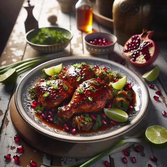 Radiant Pomegranate Ginger Chicken Escapade