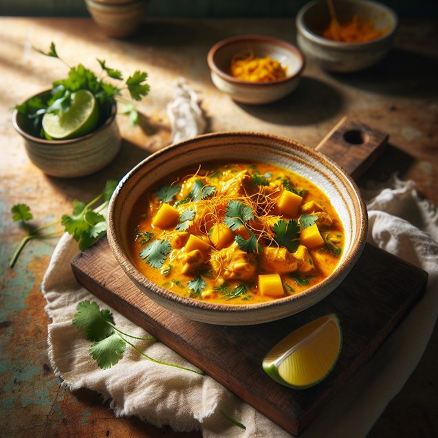 Indian Zenith Saffron Mango Coconut Curry