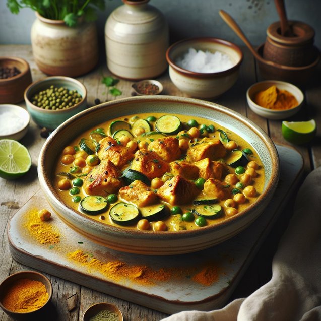 Indian Twinkling Turmeric Coconut Curry Medley