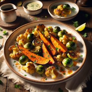 Vibrant Turmeric Spice Roasted Vegetable Medley