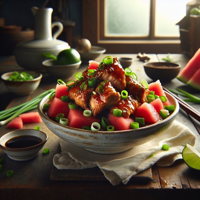 American Whimsical Watermelon Ginger Chicken Serenade