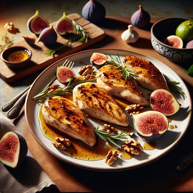 Mediterranean Enchanting Fig And Rosemary Chicken Ensemble