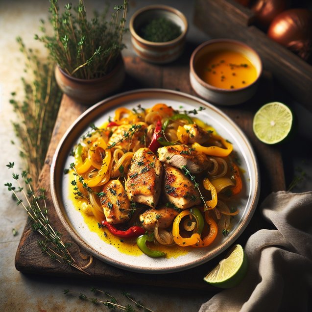 Mediterranean Whimsical Saffron Citrus Chicken Serenade