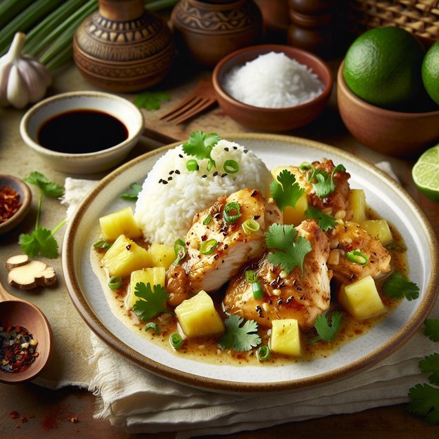Whimsical Coconut Ginger Poultry Panorama
