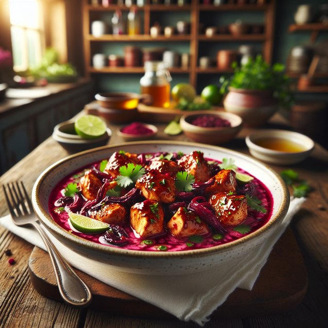 American Whimsical Hibiscus Vanilla Chicken Symphony