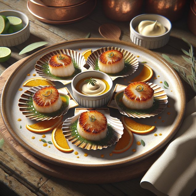 Mediterranean Stellar Sage Orange Scallop Serenade
